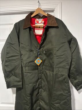 NWT vintage Key Imperial coveralls XXL reg olive Winter insulated